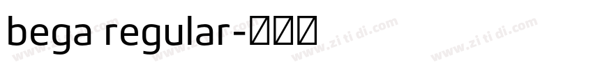 bega regular字体转换